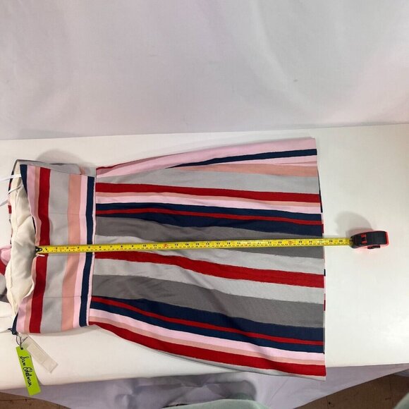 Sam Edelman Strapless Bow Mini Dress Womens Size 10 Multicolor Striped NWT - Picture 12 of 14